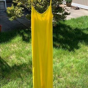 Yellow maxi dress